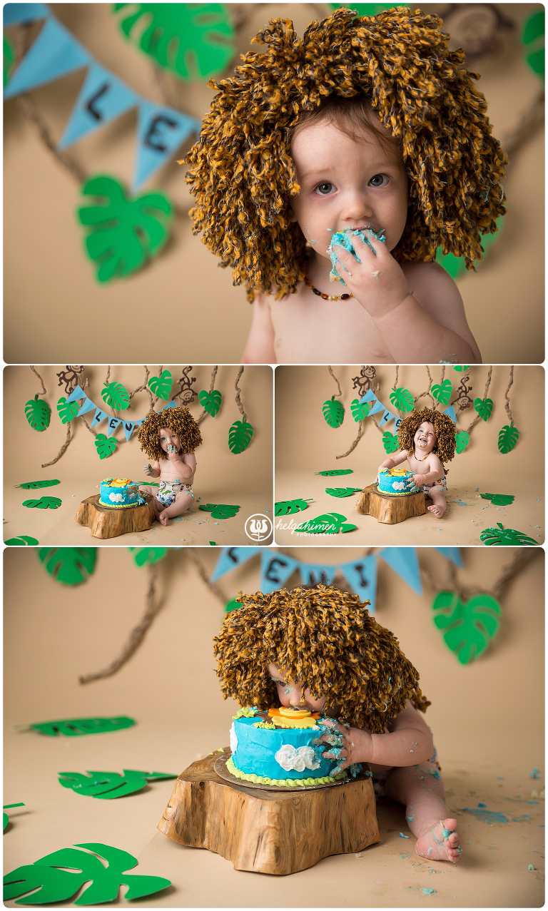 cake-smash-sudbury-infant-photographer-cakesmash-session-lion-leo-blue-oneyear-helgahimer-photography-baby-eating-cake-lion-main