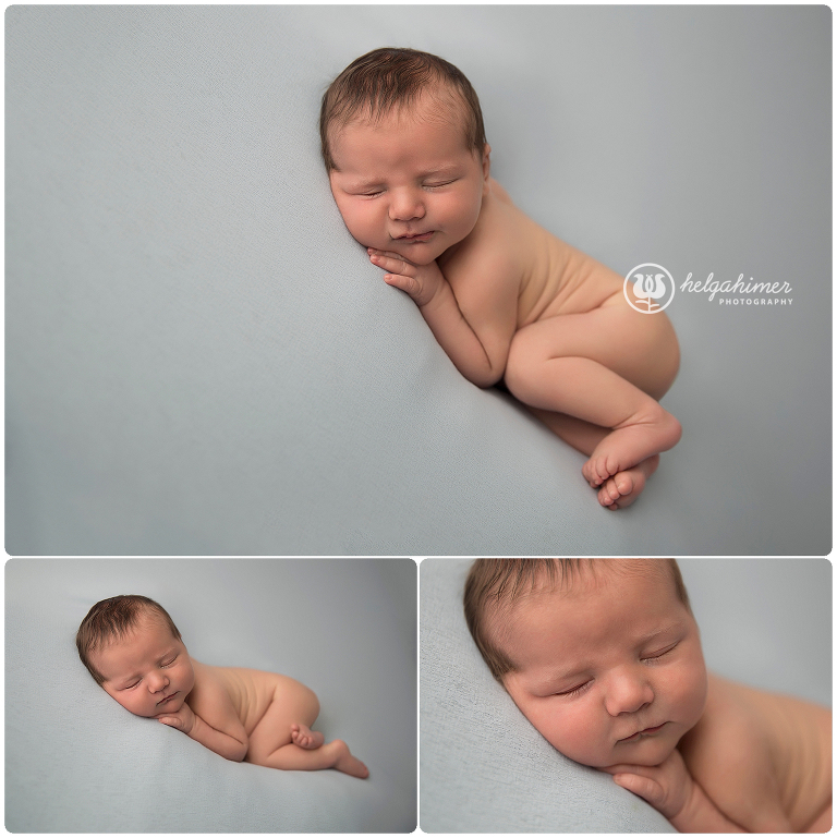 tusshy up pose or bum up pose photographed on a blue beanbag material in a studio with strobes.